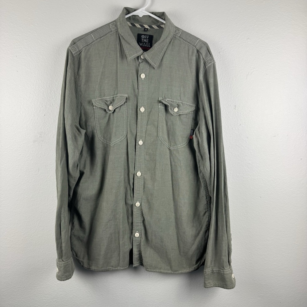 OFF‎ THE WALL VANS Joel Tudor Mens long sleeve button shirt - M